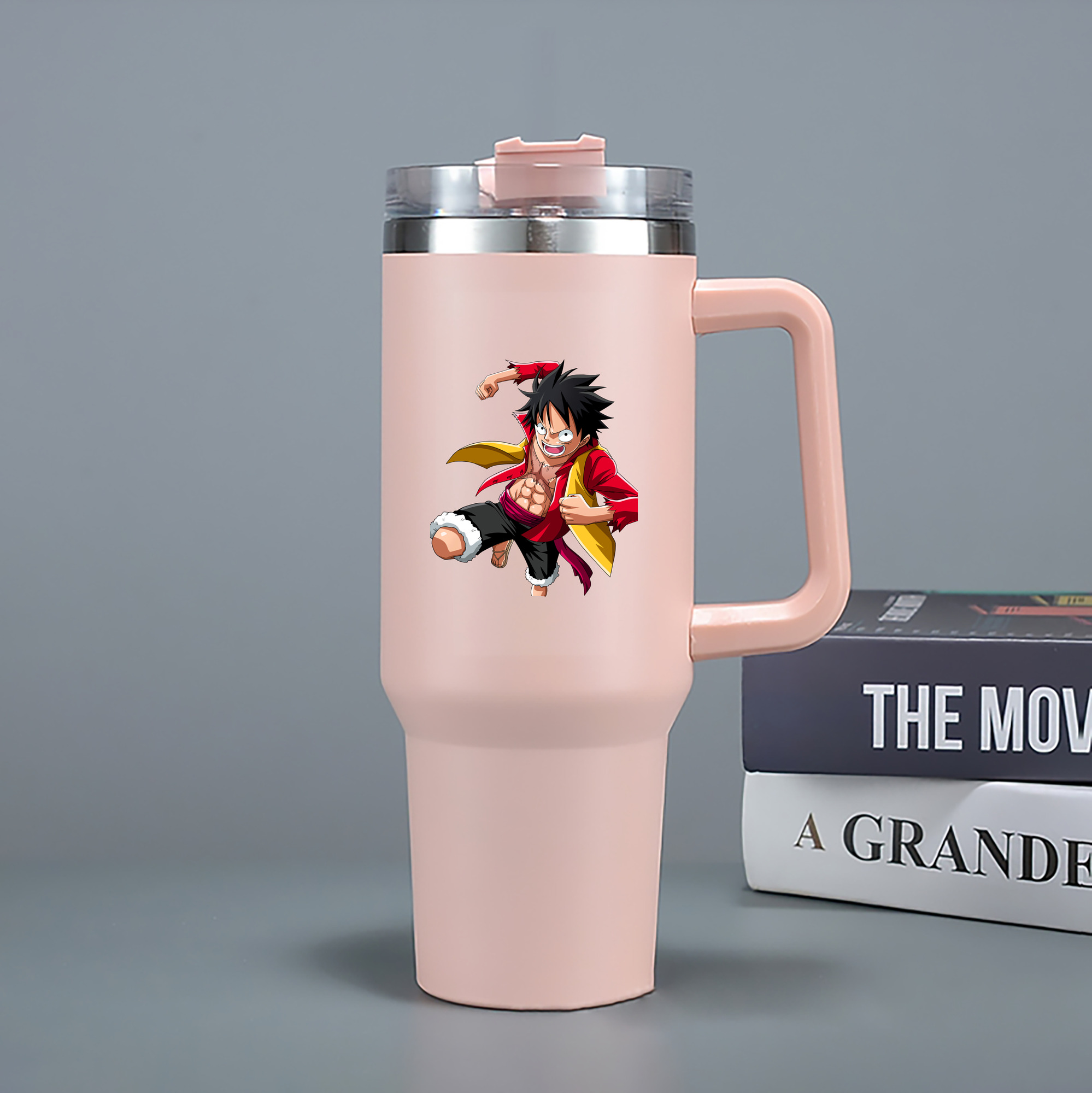 ワンピース モンキー・D・ルフィ ONE PIECE Monkey D. Luffy 1200mL車用タンブラー（カラープリント）